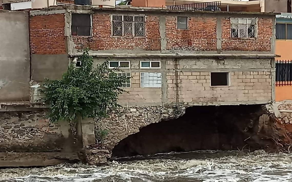 Muro cayó al río Tula; PC evacuó cinco viviendas – El Sol de Hidalgo